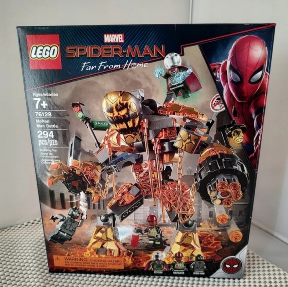 Lego 76128 Marvel Spider-Man Far From Home Molten Man Battle